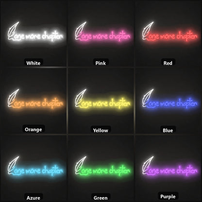 One More Chaplen LED Neon Sign Garage Man Cave Neon Sign color grid