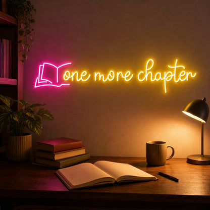 One More Charter LED Neon Sign Garage Man Cave Neon Sign real lifestyle scene