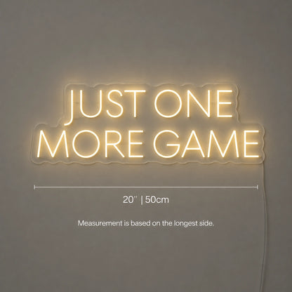 One More Game Neon Sign LED Neon Sign size image