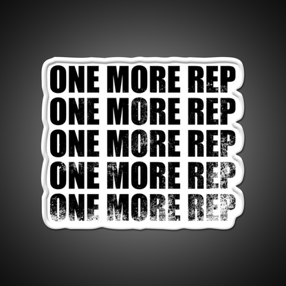 One More Rep Black Gym Fitness Led Neon Sign Rgb Color