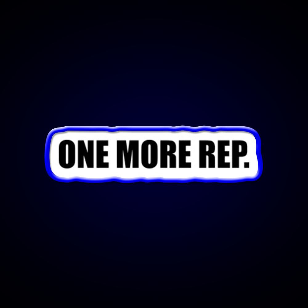 One More Rep Gym Fitness Led Neon Sign Fitness Room Sign Rgb Color