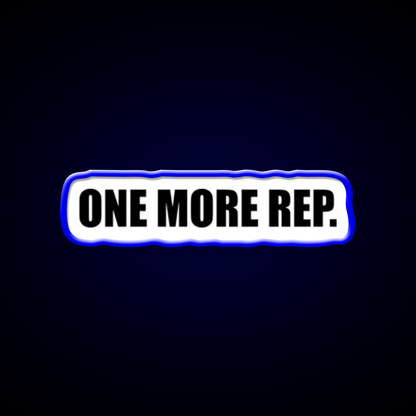 One More Rep Gym Fitness Led Neon Sign Fitness Room Sign Rgb Color