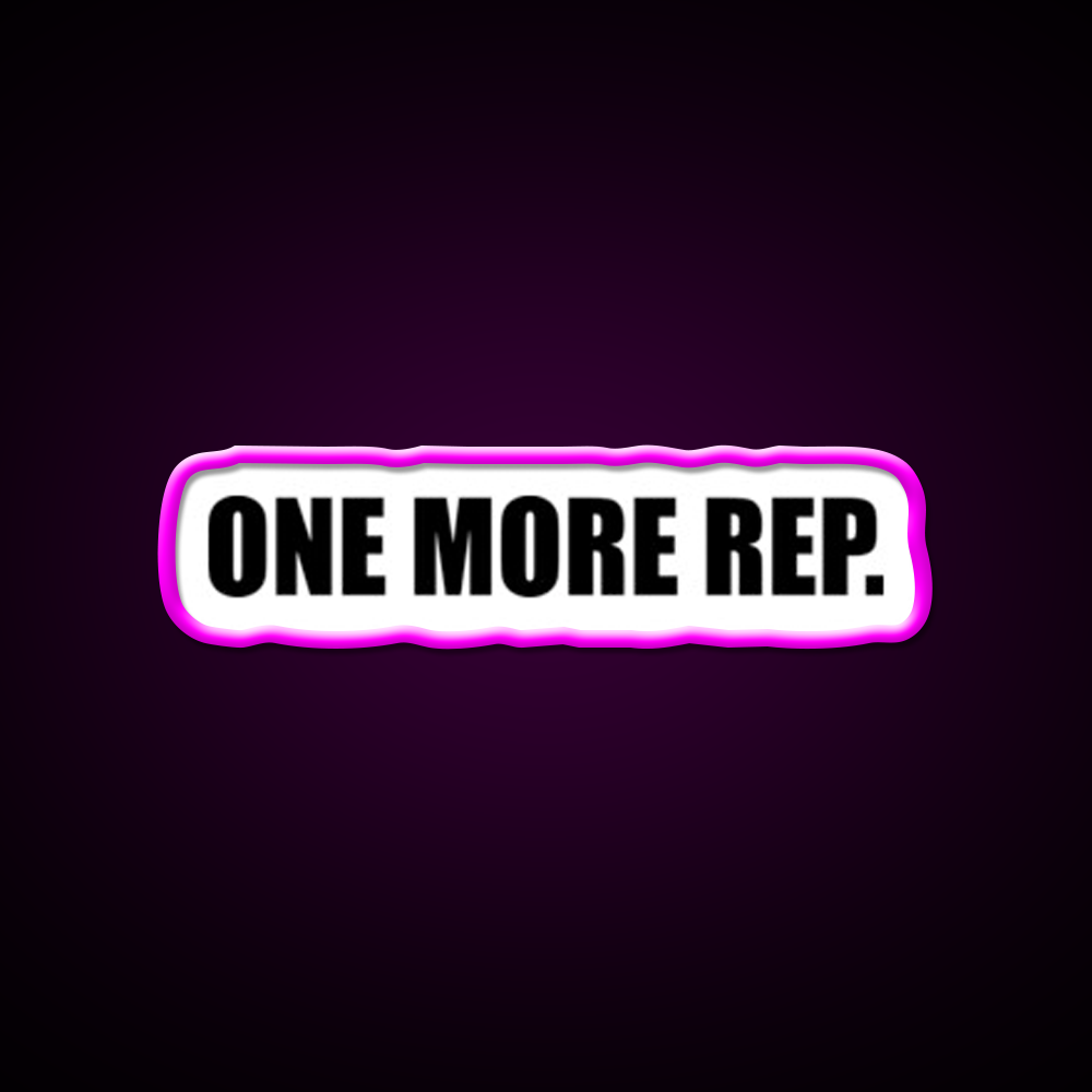 One More Rep Gym Fitness Led Neon Sign Fitness Room Sign Rgb Color