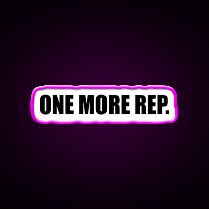 One More Rep Gym Fitness Led Neon Sign Fitness Room Sign Rgb Color