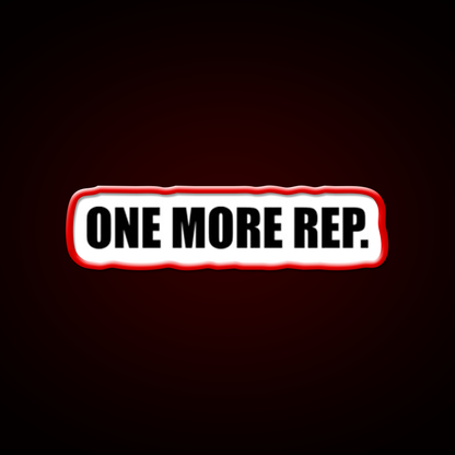 One More Rep Gym Fitness Led Neon Sign Fitness Room Sign Rgb Color