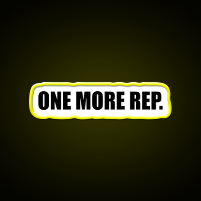 One More Rep Gym Fitness Led Neon Sign Fitness Room Sign Rgb Color