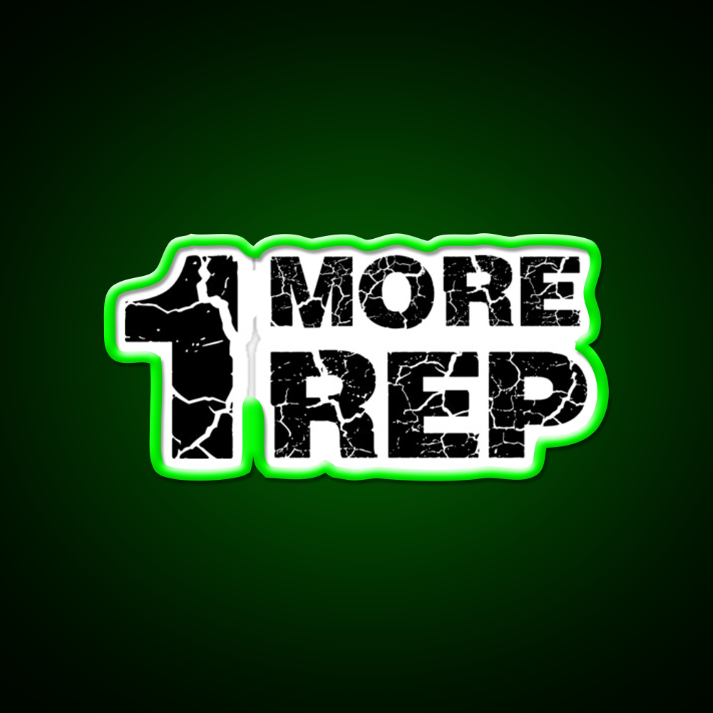 One More Rep Gym Fitness Led Neon Sign Rgb Color