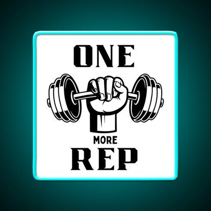 One More Rep Gym Fitness Led Neon Sign Gym Room Sign Rgb Color