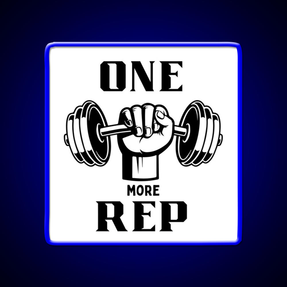 One More Rep Gym Fitness Led Neon Sign Gym Room Sign Rgb Color