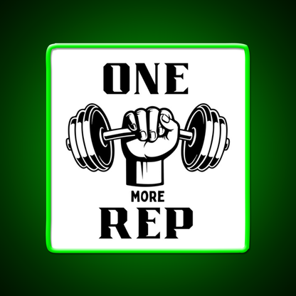 One More Rep Gym Fitness Led Neon Sign Gym Room Sign Rgb Color