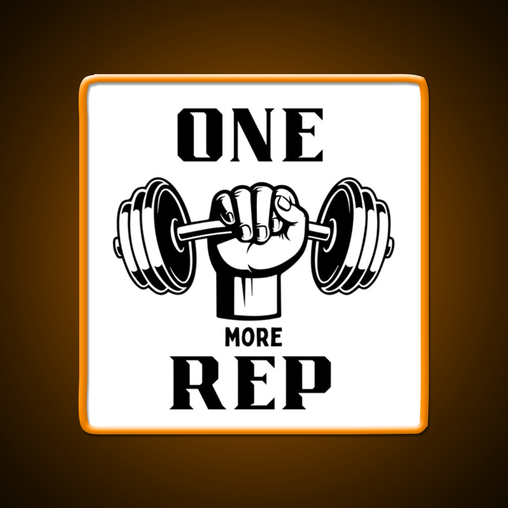 One More Rep Gym Fitness Led Neon Sign Gym Room Sign Rgb Color