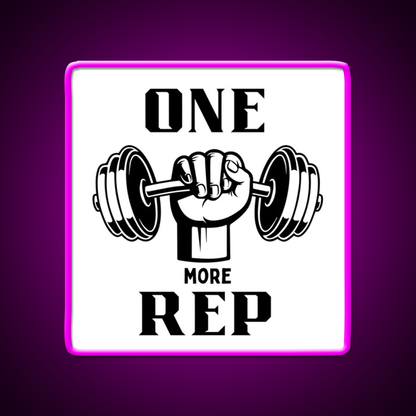 One More Rep Gym Fitness Led Neon Sign Gym Room Sign Rgb Color