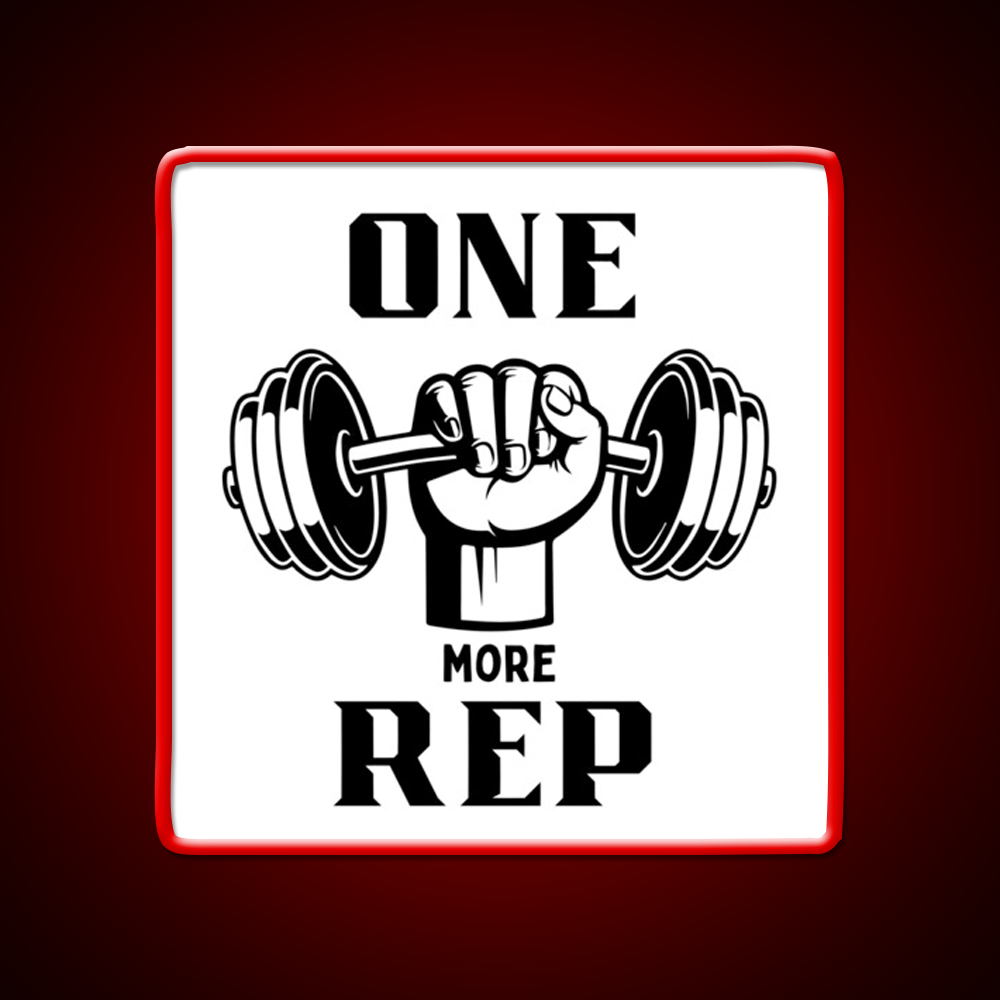 One More Rep Gym Fitness Led Neon Sign Gym Room Sign Rgb Color