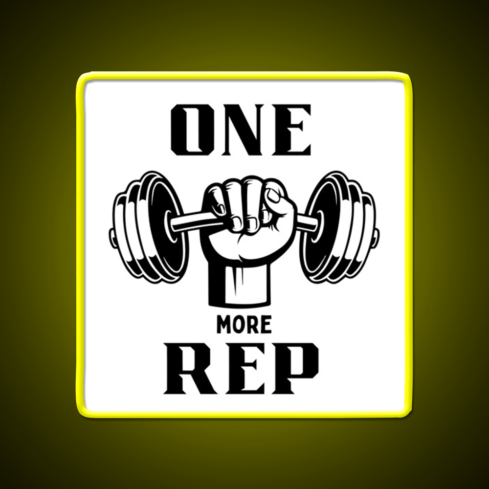 One More Rep Gym Fitness Led Neon Sign Gym Room Sign Rgb Color