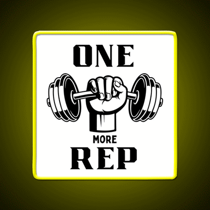 One More Rep Gym Fitness Led Neon Sign Gym Room Sign Rgb Color