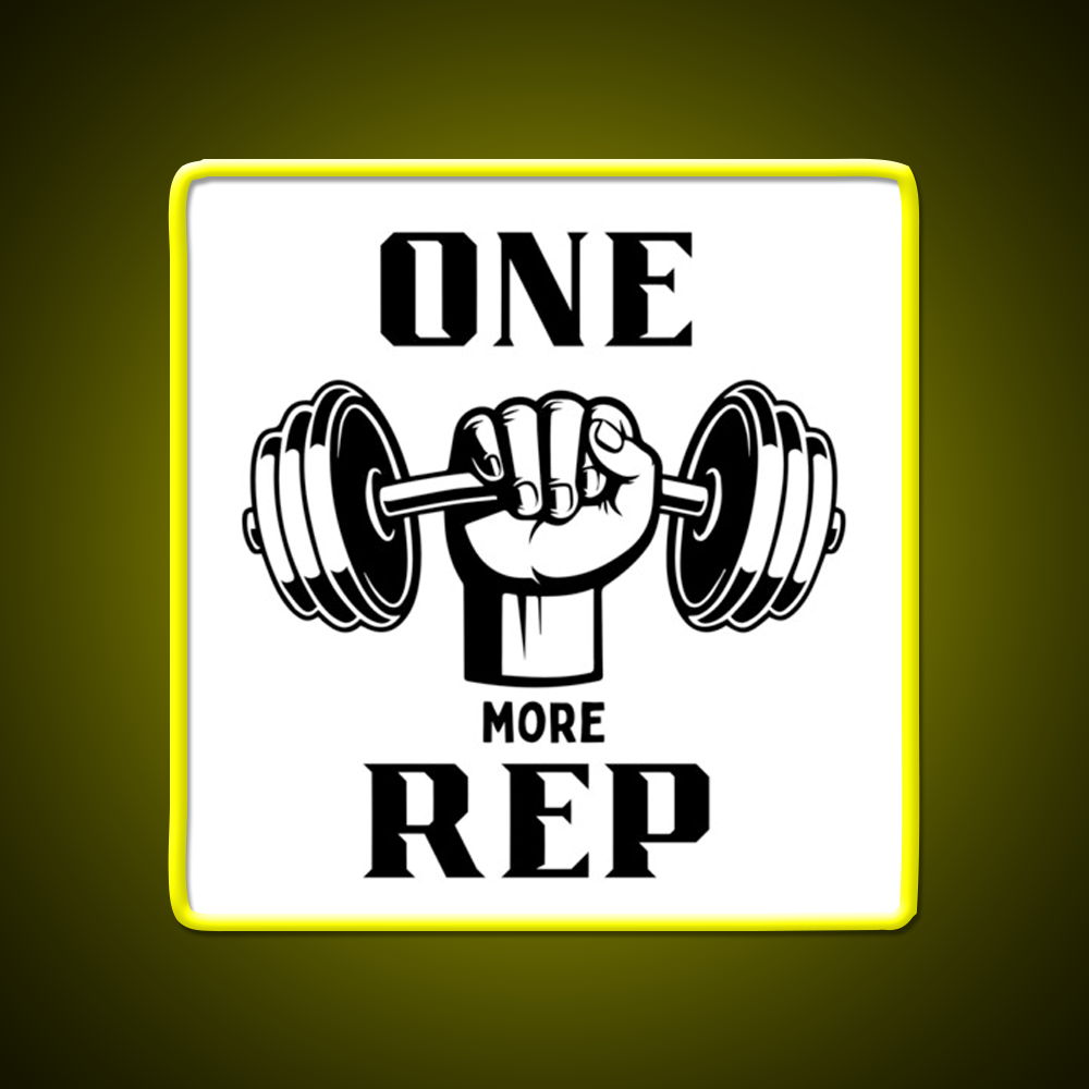 One More Rep Gym Fitness Led Neon Sign Gym Room Sign Rgb Color