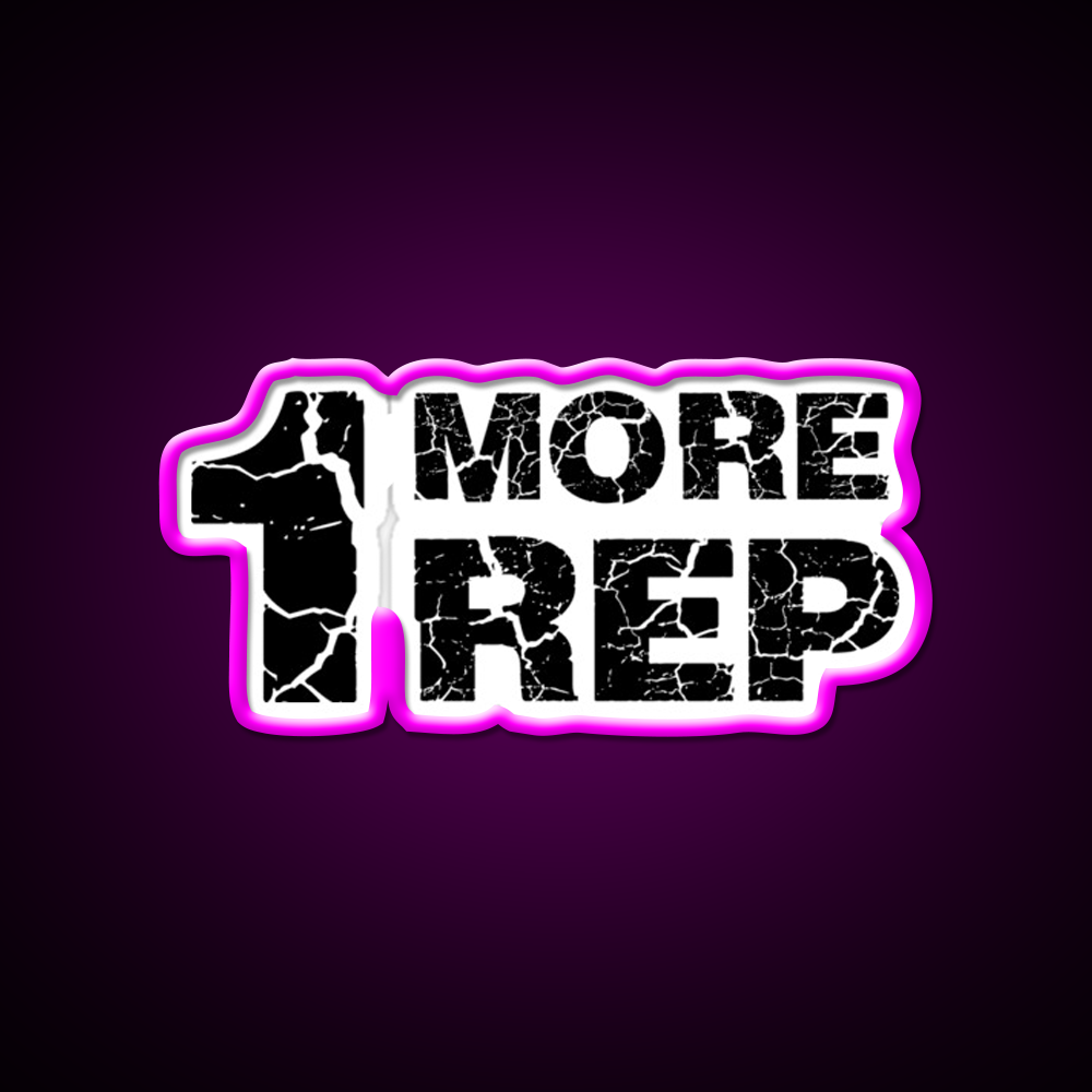 One More Rep Gym Fitness Led Neon Sign Rgb Color