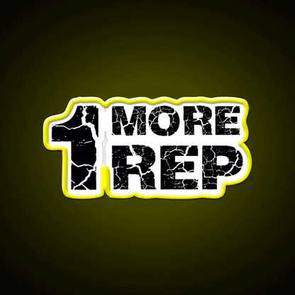 One More Rep Gym Fitness Led Neon Sign Rgb Color