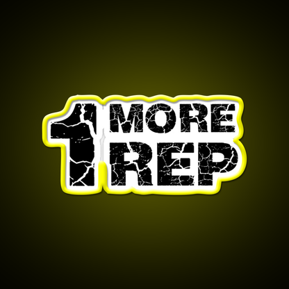 One More Rep Gym Fitness Led Neon Sign Rgb Color