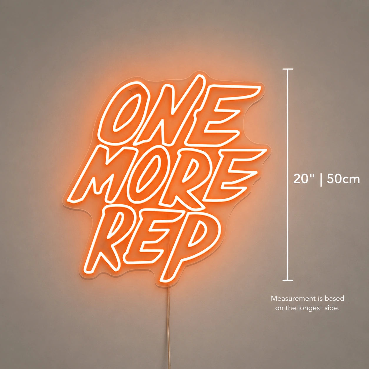 One More Rep Neon Sign LED Neon Sign size image