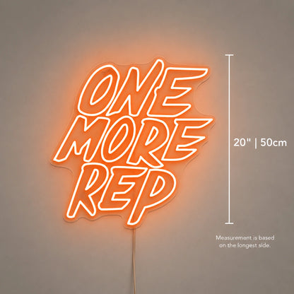 One More Rep Neon Sign LED Neon Sign size image