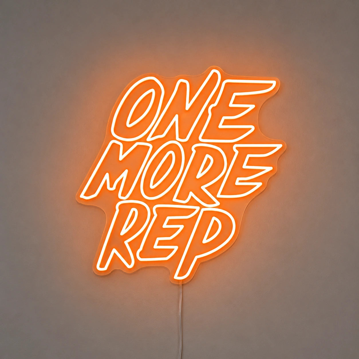 One More Rep Neon Sign LED Neon Sign main product image