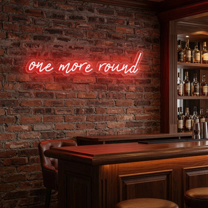 One More Round LED Neon Sign - 02 High-Converting Product Image