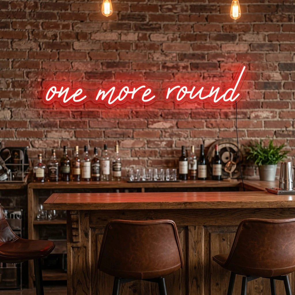 One More Round LED Neon Sign - Shineneon