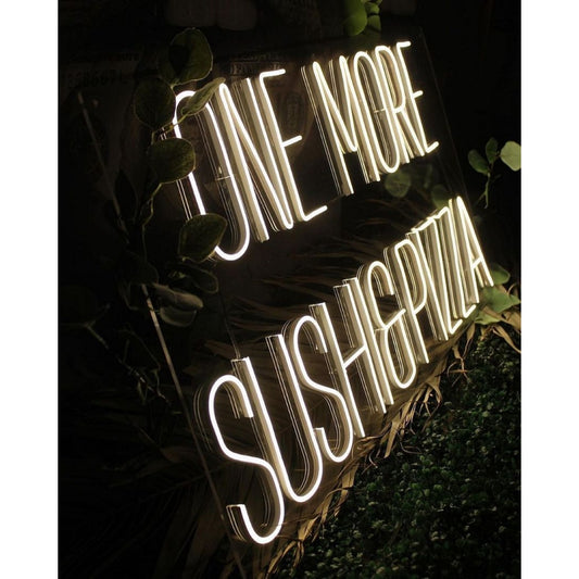 One More Sushi And Pizza Led Sign Business Neon Sign