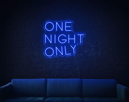 One Night Only Purple Bold Script Led Neon Sign For Bar Club Home Decor | Shineneon