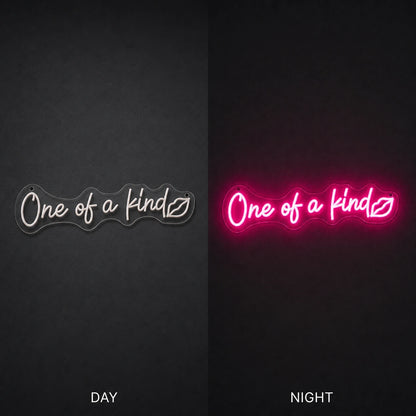 One Of The Things LED Neon Sign Garage Man Cave Neon Sign day and night comparison