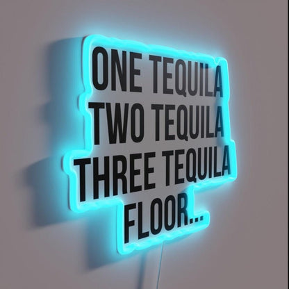 One Two Three Floor Rgb Led Neon Sign - Shineneon