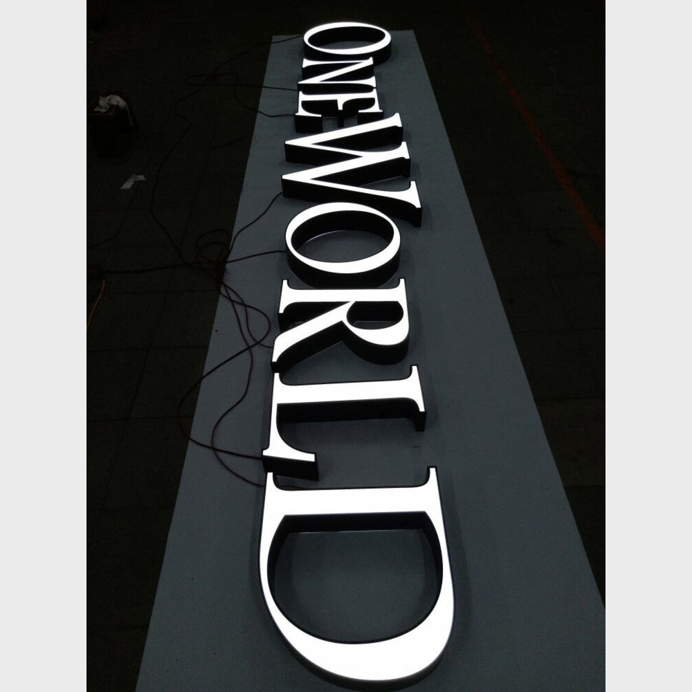 One World 3D Frontlit Channel Letters Led Light Sign
