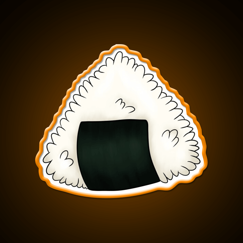 Onigiri Snack Food Led Neon Sign Rgb Color - Shineneon