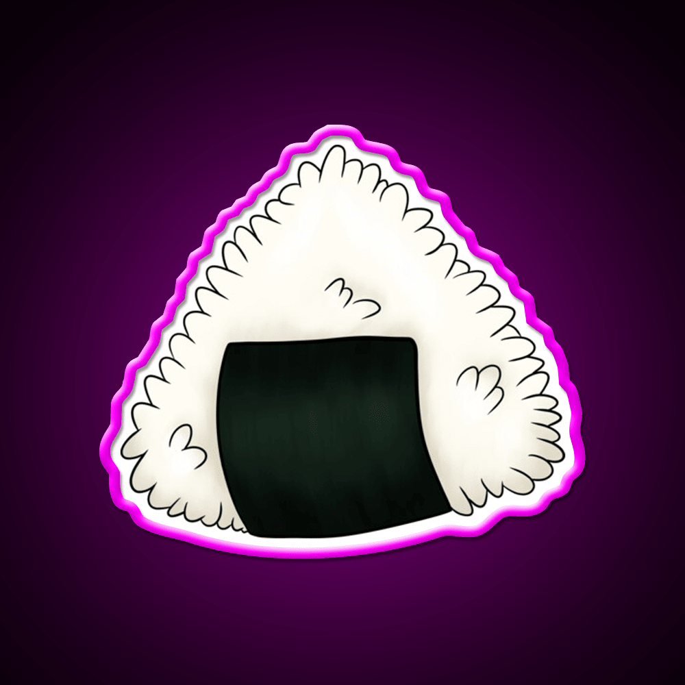 Onigiri Snack Food Led Neon Sign Rgb Color - Shineneon
