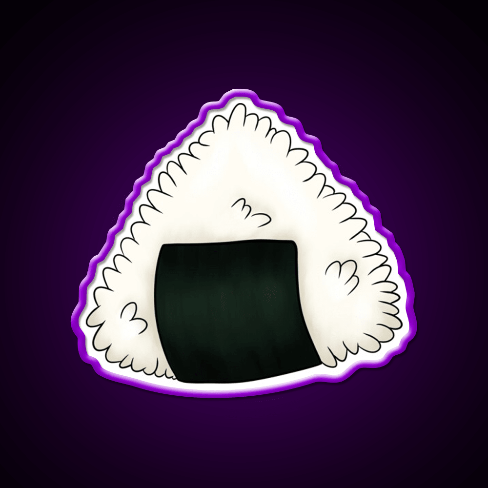 Onigiri Snack Food Led Neon Sign Rgb Color - Shineneon