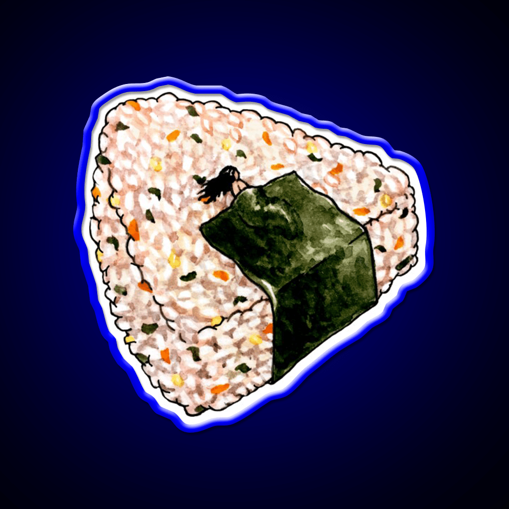 Onigiri Snooze Snack Food Led Neon Sign Rgb Color - Shineneon
