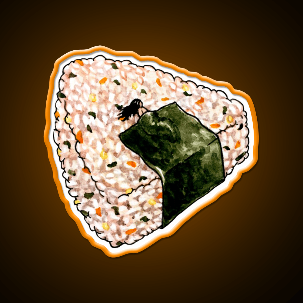 Onigiri Snooze Snack Food Led Neon Sign Rgb Color - Shineneon