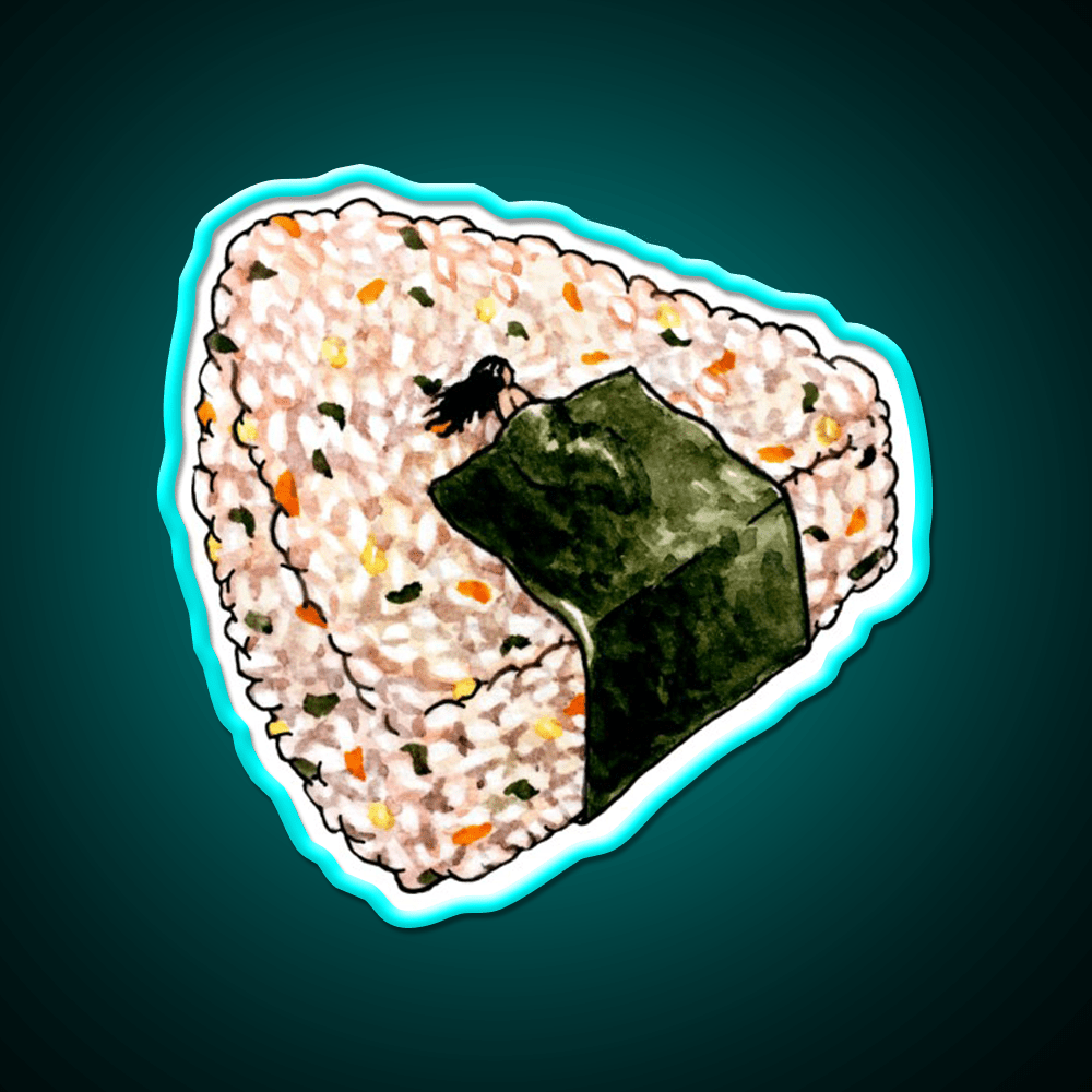 Onigiri Snooze Snack Food Led Neon Sign Rgb Color - Shineneon