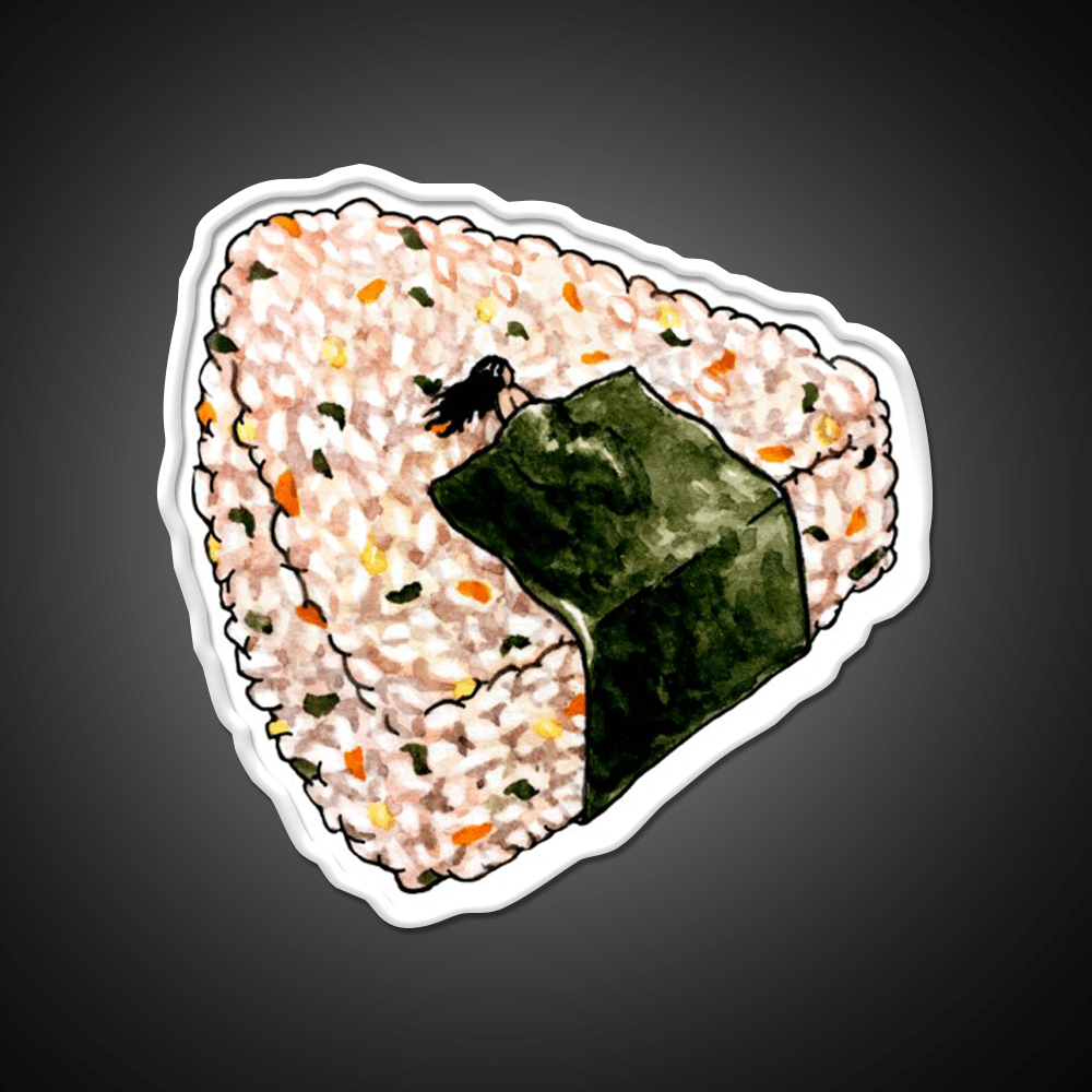 Onigiri Snooze Snack Food Led Neon Sign Rgb Color - Shineneon