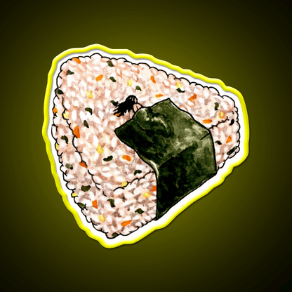 Onigiri Snooze Snack Food Led Neon Sign Rgb Color - Shineneon