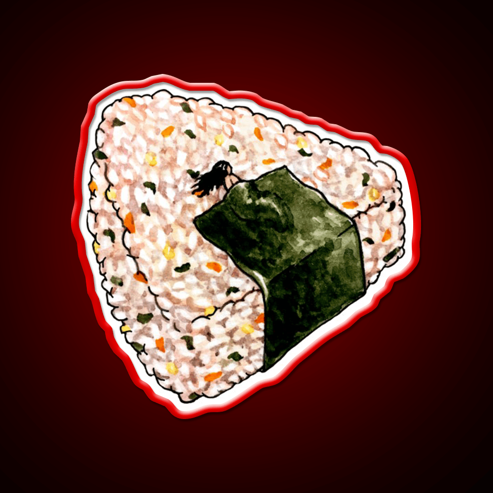 Onigiri Snooze Snack Food Led Neon Sign Rgb Color - Shineneon