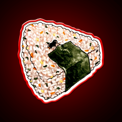 Onigiri Snooze Snack Food Led Neon Sign Rgb Color - Shineneon