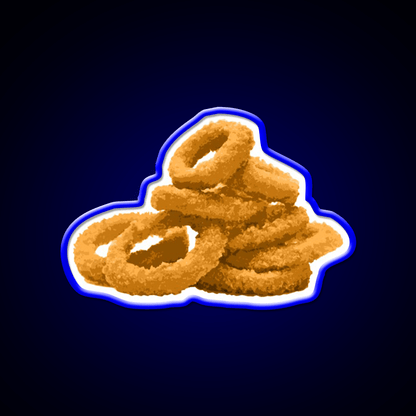 Onion Rings Fast Food Led Neon Sign For Burger Place Rgb Color - Shineneon