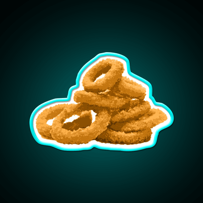 Onion Rings Fast Food Led Neon Sign For Burger Place Rgb Color - Shineneon