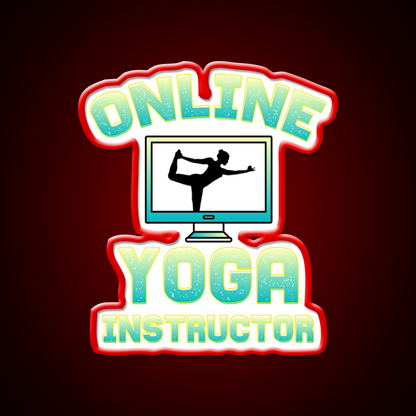 Online Yoga Instructor Yoga Led Neon Sign For Wellness Space Rgb Color