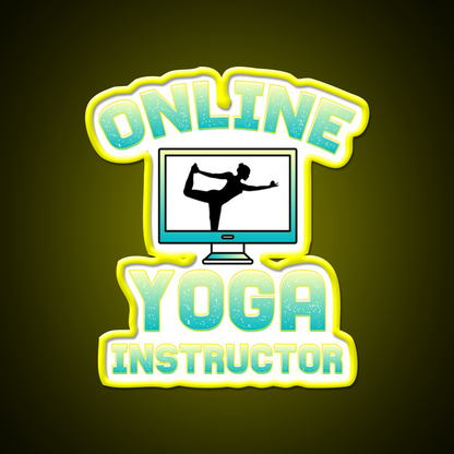Online Yoga Instructor Yoga Led Neon Sign For Wellness Space Rgb Color