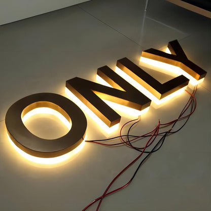 Only 3D Backlit Channel Letters Led Light Sign - Shineneon