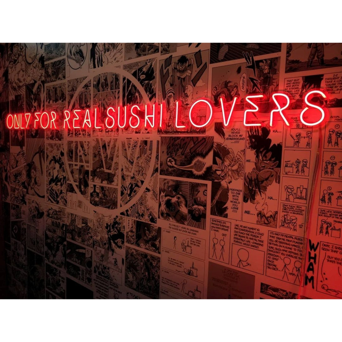 Only Forreal Sushi Lovers Led Sign Business Neon Sign