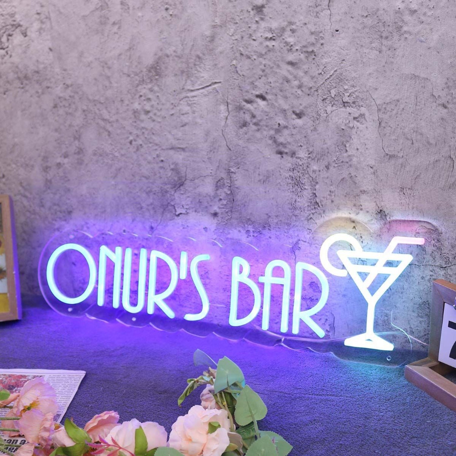 Onurs Bar Blue Led Neon Sign | Shineneon